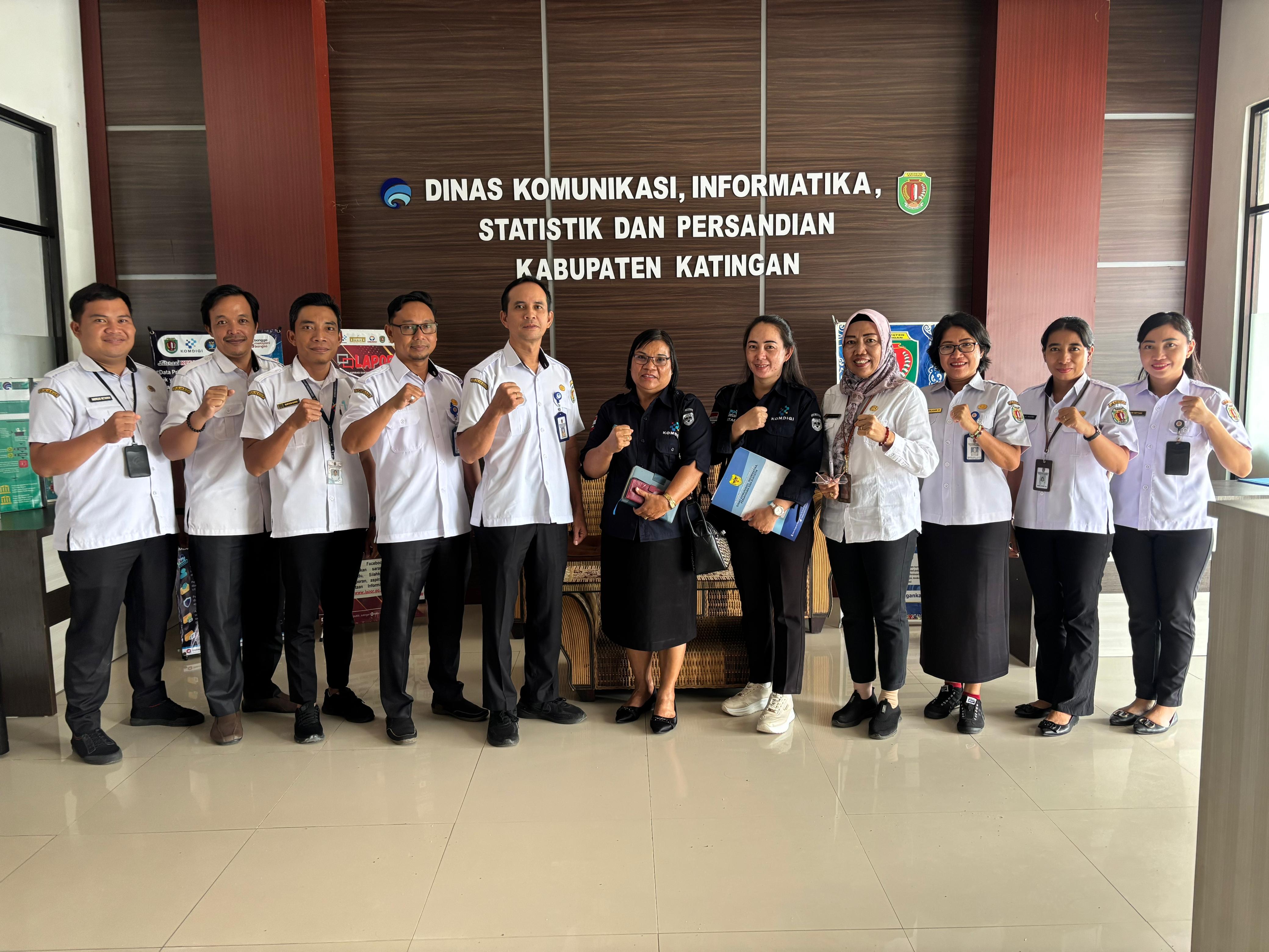 DISKOMINFOSTANDI KATINGAN TERIMA KUNJUNGAN KERJA DISKOMINFOSANTIK GUNUNG MAS