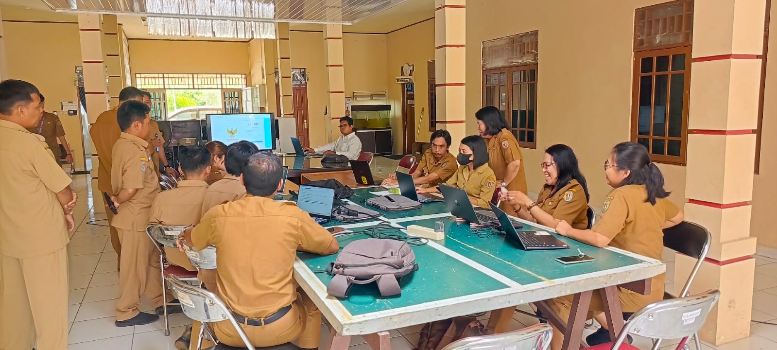Simulasi TTE di Dinas Ketahanan Pangan Katingan: Langkah Nyata Kurangi Birokrasi Kertas