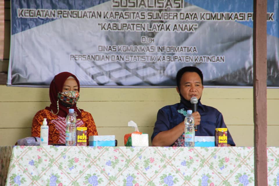 Diskominfopersantik Laksanakan Sosialisasi Internet Sehat Anak di SMPN-1 Tewang Sangalang Garing