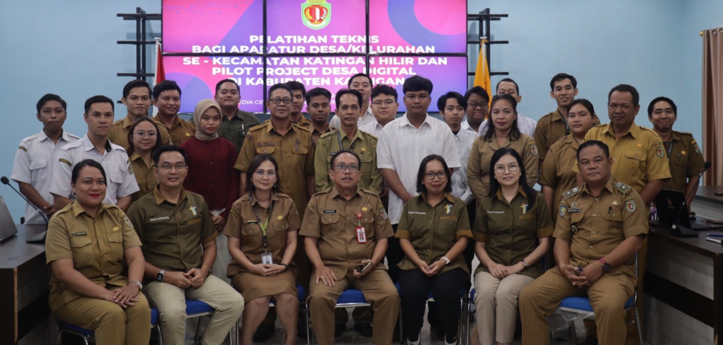 DISKOMINFOSTANDI KATINGAN GELAR PELATIHAN PENGOLAHAN DATA DAN LUNCURKAN PILOT PROJECT DESA DIGITAL