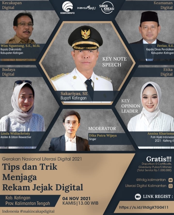 Kadis Kominfopersantik Menjadi Pemateri Litdig Gerakan Nasional Literasi Digital 2021