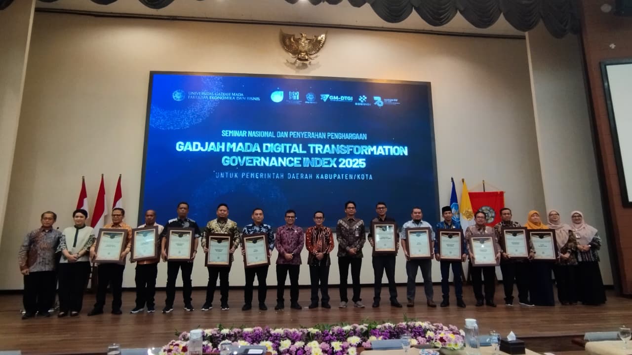PEMKAB KATINGAN RAIH GM-DTGI AWARD 2025 SEBAGAI PEMERINTAH DAERAH TERBAIK SE-KALIMANTAN TENGAH