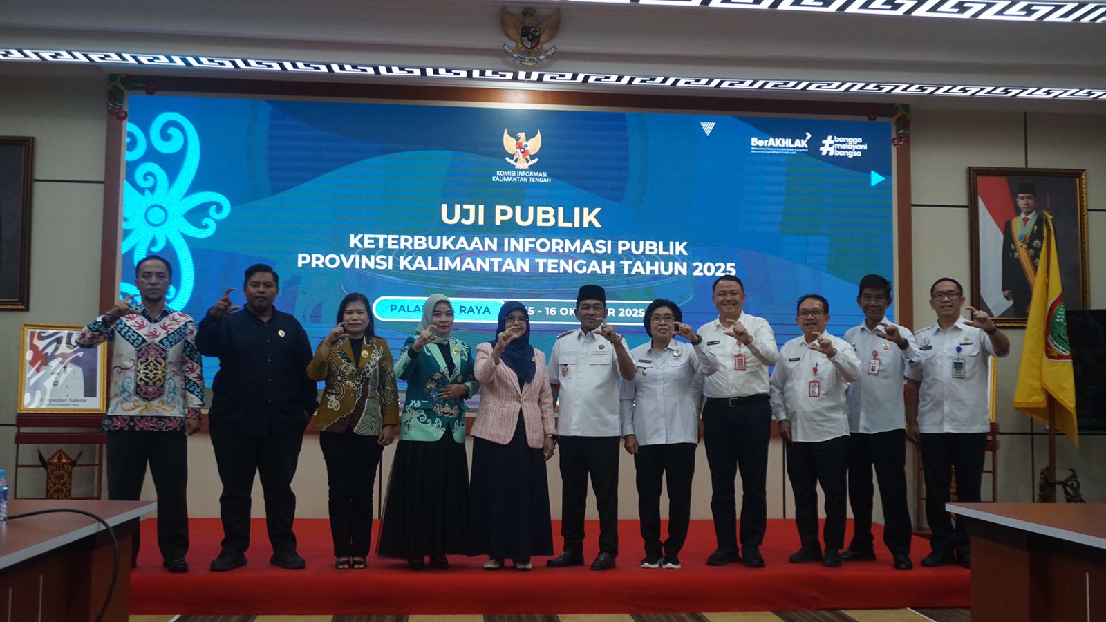 Pemkab Katingan Paparkan Implementasi Layanan Informasi Publik pada Uji Publik KIP Provinsi Kalteng 2025