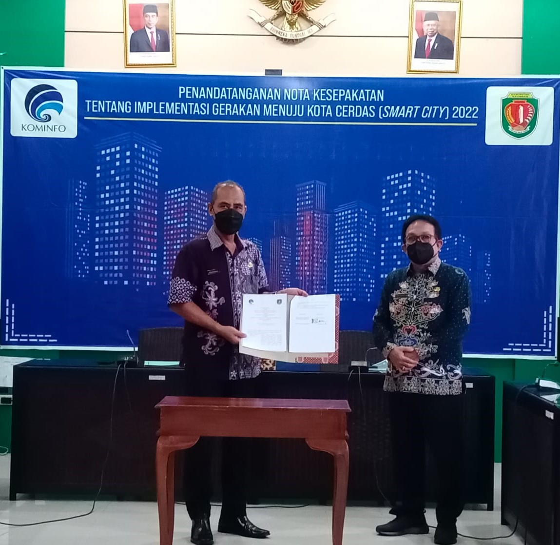 Pemerintah Kabupaten Katingan Melakukan Penandatanganan Nota Kesepahaman Implementasi Gerakan Menuju Kota Cerdas (Smart City)  2022